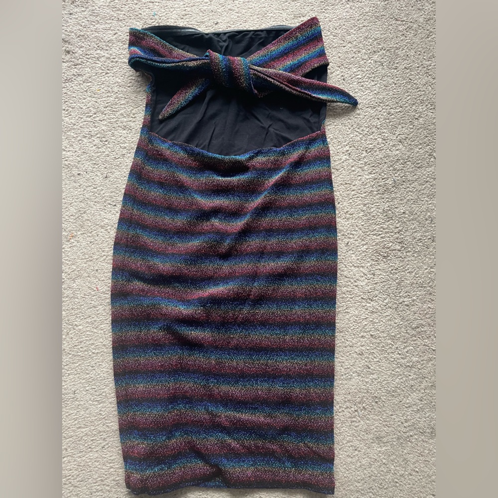 Sparkly Rainbow Tube Dress / Top festival rave whimsical